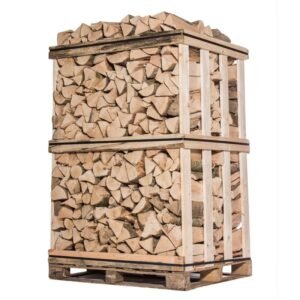Lenha de qualidade superior para aquecimento de 50 cm em palete de 2 m³